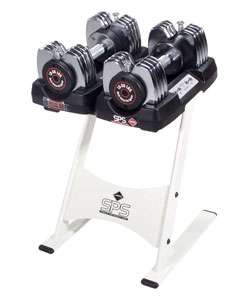 Adjustable 50 lb. Dumbbell System with Stand  