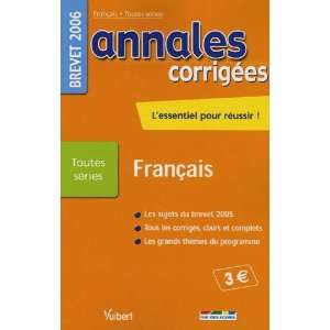  Francais Brevet Toutes series (French Edition 