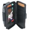 WALLET ID CELL PHONE CASE For SAMSUNG OMNIA I910 BLACK  