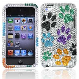 Ipod Touch 4G 4th Gen Dog Paws Bling Case Cover +Screen  