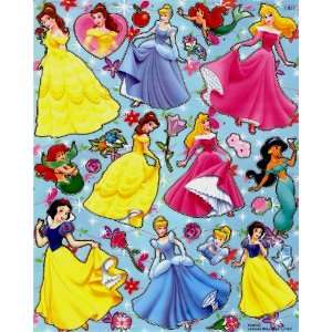 Disney Princesses STICKER SHEET E032 ~ Snow White Cinderella Aurora 