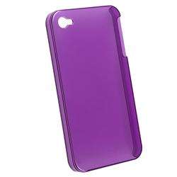 Clear Dark Purple Slim Fit Case for Apple iPhone 4  
