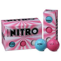 Nitro Glycerin Multi colored Golf Balls (Pack of 72)  