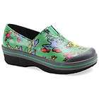 Dansko Kids Vesta Fabric Canvas Closed Back Rain Clogs Green Frog 