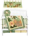 New NoJo Jungle Babies 6 Piece Crib Bedding Set Fast 