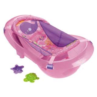   Ocean Wonders Pink Sparkles Tub Infant Baby Girls Bath Center  