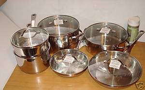 NEW Princess House Stainless Steel Cookware Set 6571  