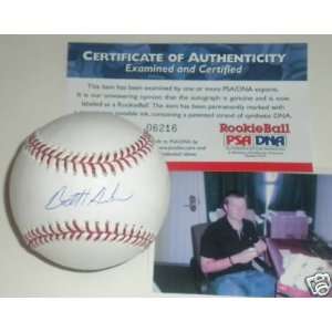  Brett Anderson As PSA DNA Signed ROOKIE Baseball PIC 