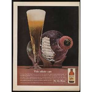  1962 Olympia Beer Glass Ship In Bottle Print Ad (9142 