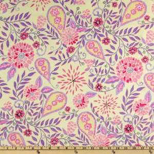  44 Wide McKenzie Blossom Lavender Fabric By The Yard 