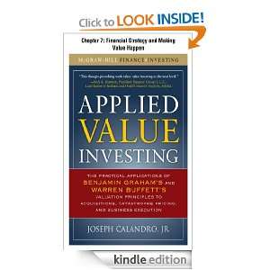   Value Investing, Chapter 7 Financial Strategy and Making Value Happen