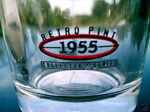 BUDWEISER COLLECTORS SERIES RETRO PINT BEER GLASS 1955  