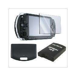 PSP 1000   Battery + Back Door Cover + LCD Screen Protector   By 