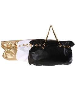 LuLu Metallic Zipper Oversized Shoulder Bag  