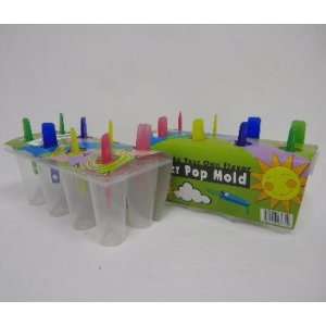  8Pc Plastic Ice Pop Maker Case Pack 48