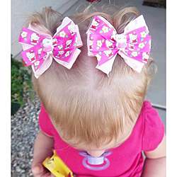 Lil Sweetys Bowtique Hello Kitty Hair Bows (Set of 2)  