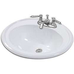 Rimini Oval Drop in Bathroom Sink  