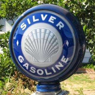 Silver Shell Gasoline  15 Gas Pump Globe Lenses  