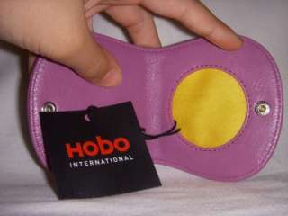 HOBO INTERNATIONAL MAGENTA LEATHER COIN PURSE, NEW WITH TAGS $32 