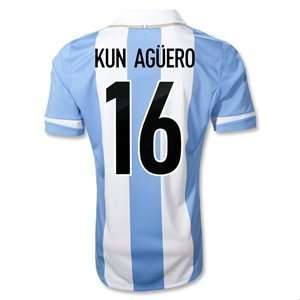  adidas Argentina 11/12 KUN AGUERO Home Soccer Jersey 