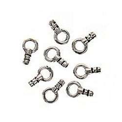 Sterling Silver Beading Chain End Crimp Cap (Set of 4)  