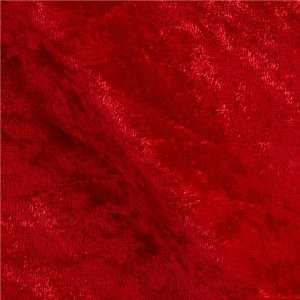  60 Wide Stretch Panne Velvet Red Fabric By The Yard 