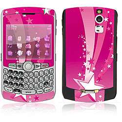 Pink Stars BlackBerry Curve 8330 Decal Skin  