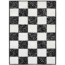 Zebra Block Rug (5 x 8)  
