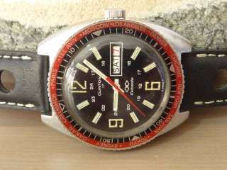 1960s CLINTON Swiss Vintage Diver Aviator Military Watch Automatic 