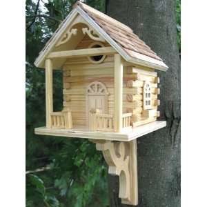  Natural Cabin Birdhouse