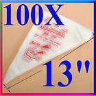 100 Disposable Pastry Cake Icing Piping Decorating Bags