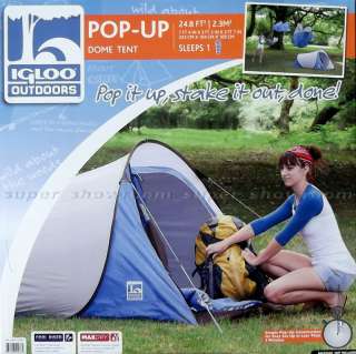   Pop Up Dome Tent Outdoor Igloo Instant Pup Camping & Carry Bag  