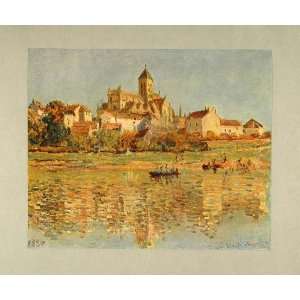   Vetheuil Church Impressionism Monet   Original Print