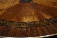 Large round mahogany dining room table  84 Round Table  