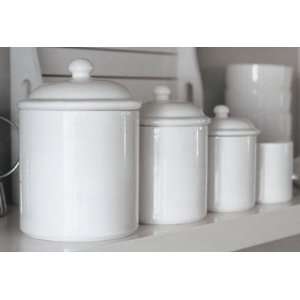 Over &Back 4 Piece Canister Set White 