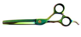 Katashi TITANIUM GREEN Hair Thinning Scissors Barber Thinner Shears 