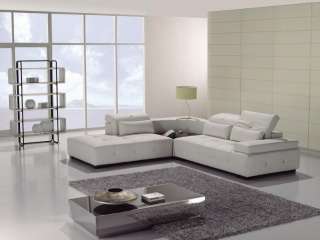 T90 Modern CONTEMPORARY Italian LEATHER Sectional Sofa  