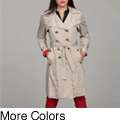 Calvin Klein Womens Double breasted Trench Coat  