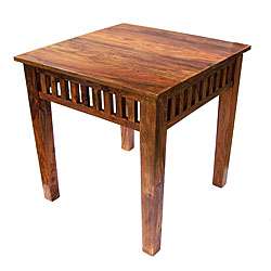 Handcrafted Sheesham Wood End Table (India)  