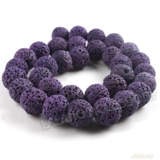 New Purple Lava Rock Volcanic Loose Beads 10mm 111189  