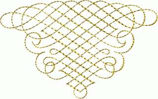 Heraldic Gold machine embroidery designs set 5x7 hoop  