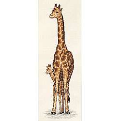 Giraffe Mother and Baby Counted Cross Stitch Kit  