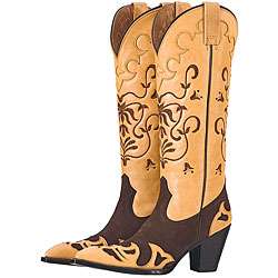 Lane by Anna Harris Womens Frill Cowboy Boots  