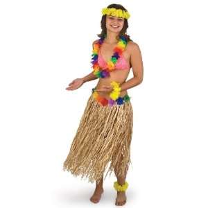  Lets Party By Tropical Sun Adult 31 Natural Raffia Skirt 