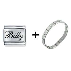   Edwardian Script Font Name Billy Italian Charm Pugster Jewelry