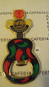 Hard Rock Hotel ALBUQUERQUE Red & Green Chiles Bottle Opener Guitar 