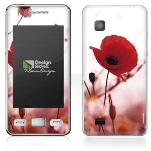  Design Skins for Samsung Star 2 S5260   Red Flowers Design 