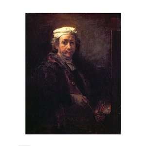 com Portrait of the Artist at his Easel, 1660   Poster by Rembrandt 