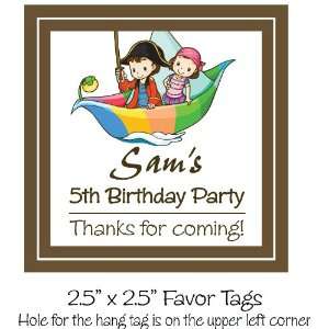  Personalized Pirate Ship hang tags