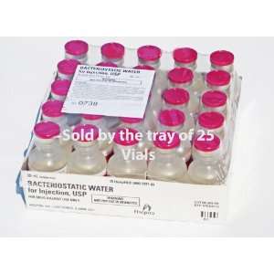  100 vial case sterile bacteriostatic water for injection 